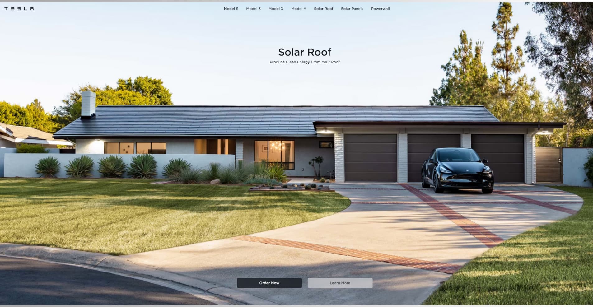 Landing Page Tesla